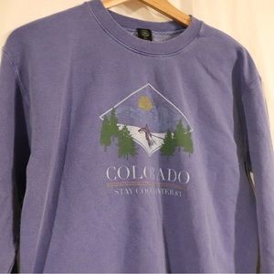 URBAN OUTFITTERS blue colorado crewneck